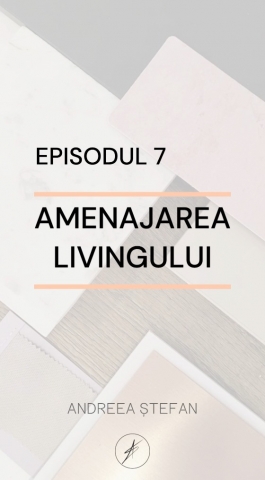 Episodul 7 - Amenajarea livingului